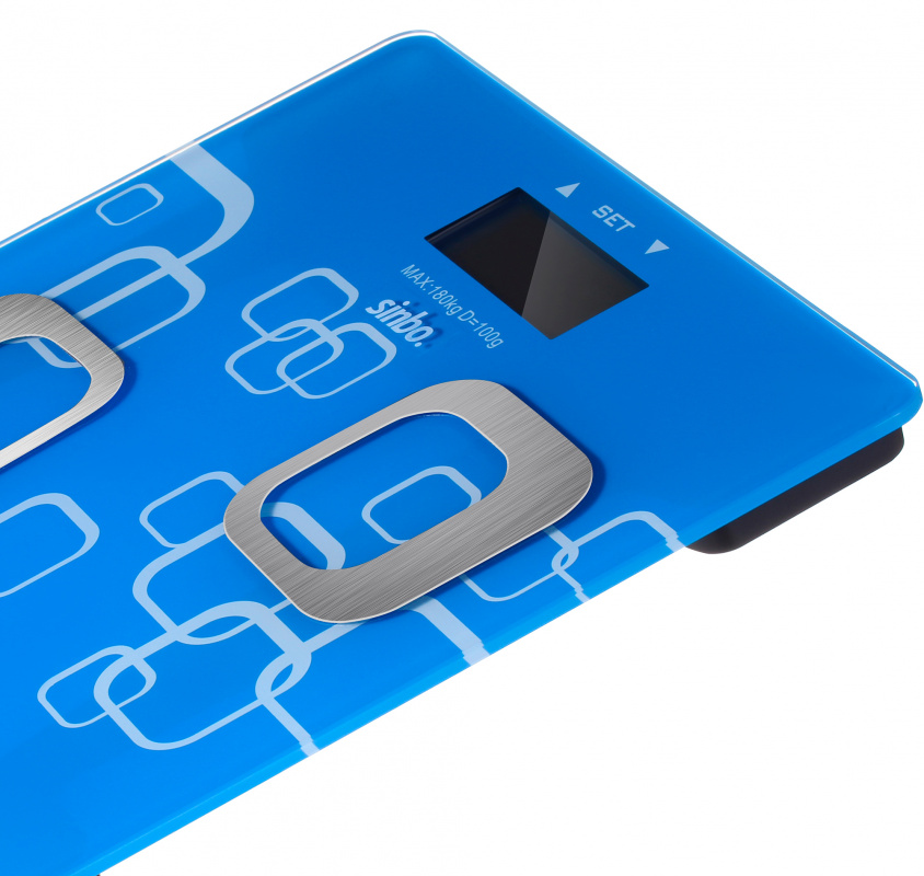 Купить Напольные весы Sinbo SBS 4448 макс.180кг синий/белый — Фото 4