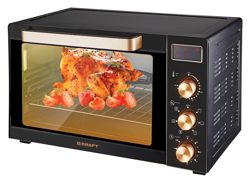 Мини-печь KRAFT КF-MO6012RKDGLB																		 — описание, фото, цены в интернет-магазине PT Stores