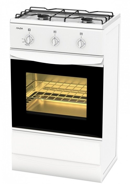 Газовая плита ЛАДА GP 5204 W																		 — описание, фото, цены в интернет-магазине PT Stores