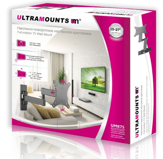 Купить Кронштейн ULTRAMOUNTS UM 875 черный — Фото 3