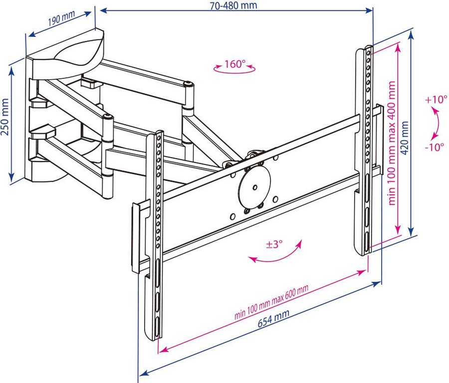 Купить Кронштейн Kromax ATLANTIS-55 — Фото 4