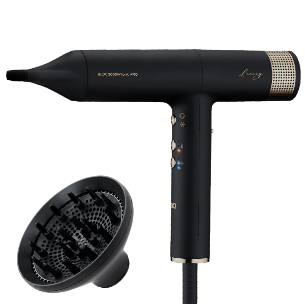 Прибор для укладки волос BQ HD2222B Black-Gold																		 — описание, фото, цены в интернет-магазине PT Stores