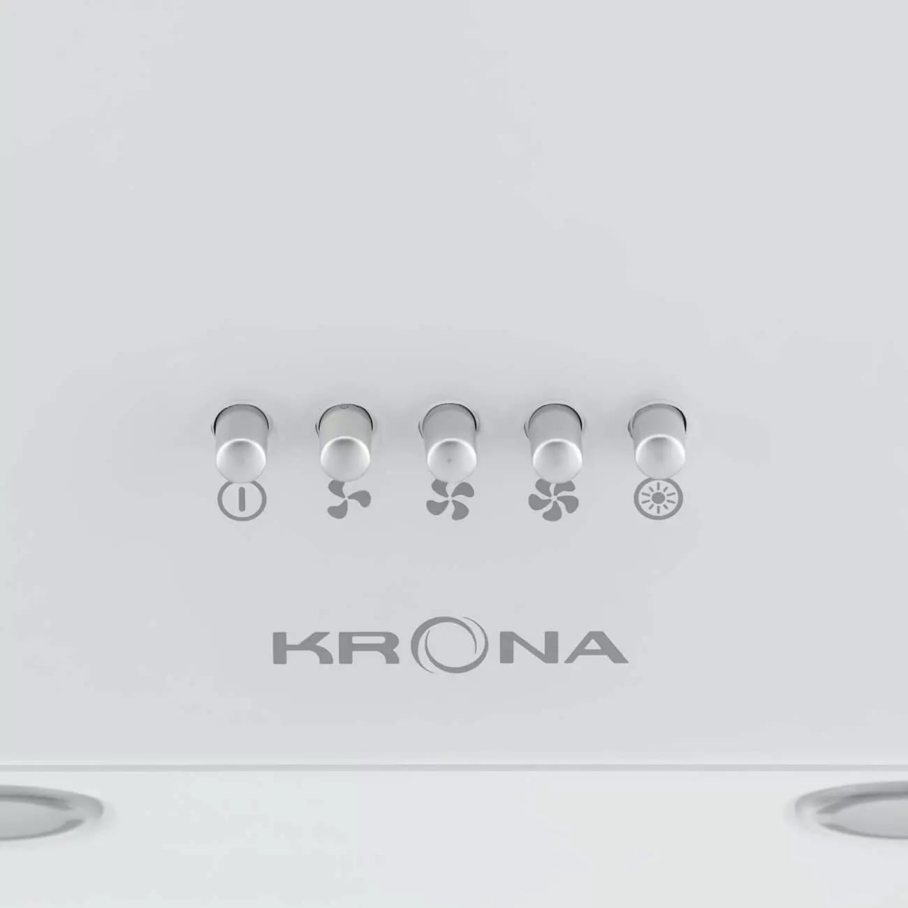 Купить Наклонная вытяжка KRONA HELGA 600 white S — Фото 4