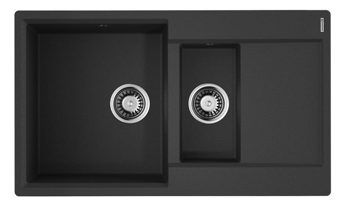 Мойка OMOIKIRI Daisen 86-2-BL Artgranit/черный																		 — описание, фото, цены в интернет-магазине PT Stores