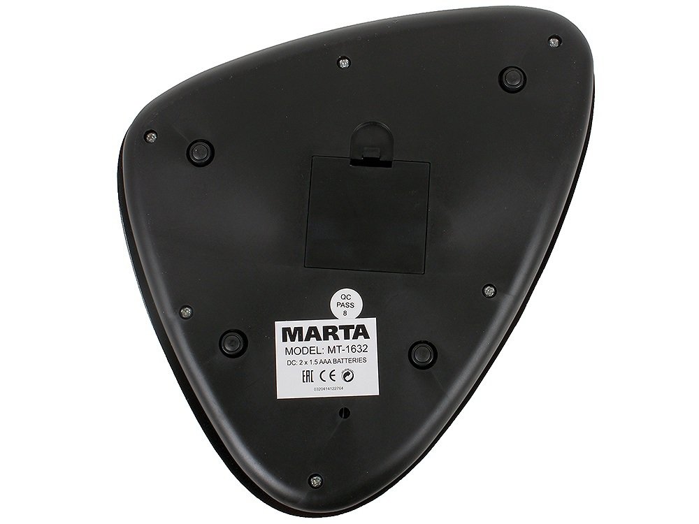 Купить Кухонные весы MARTA MT-1632 черный — Фото 4
