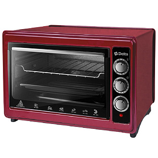Мини-печь DELTA D-0123 бордо																		 — описание, фото, цены в интернет-магазине PT Stores