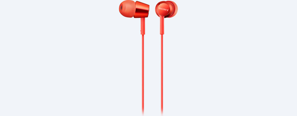 Наушники SONY MDR-EX155 red																		 — описание, фото, цены в интернет-магазине PT Stores