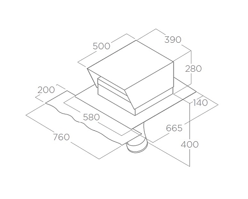 Купить  ELICA GME EXTERNAL INCLINED ROOF — Фото 2