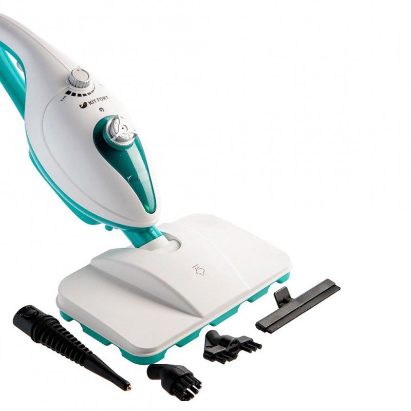 Купить Отпариватели и пароочистители Kitfort KT-1001-2, голубой/белый — Фото 2