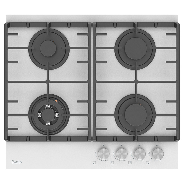 Газовая варочная панель EVELUX HEG 650 WG																		 — описание, фото, цены в интернет-магазине PT Stores