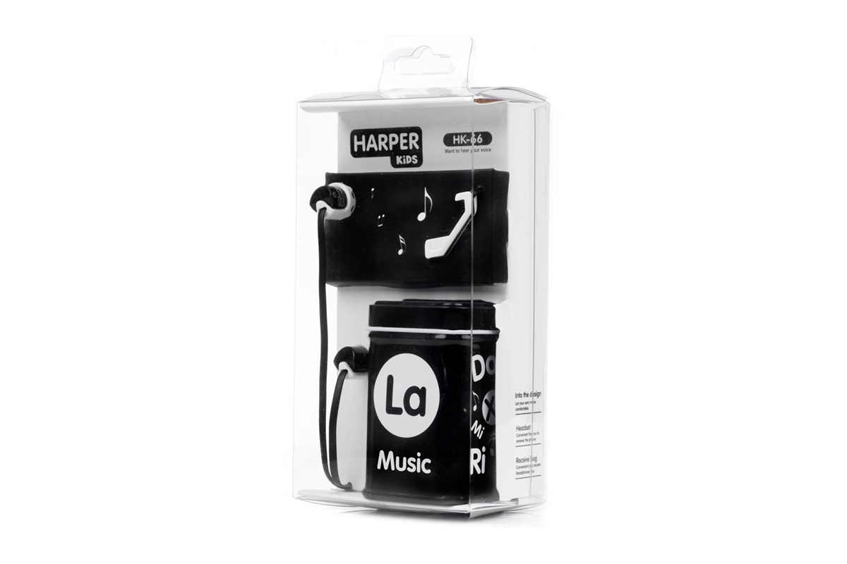 Наушники HARPER KIDS HK-66 Black																		 — описание, фото, цены в интернет-магазине PT Stores