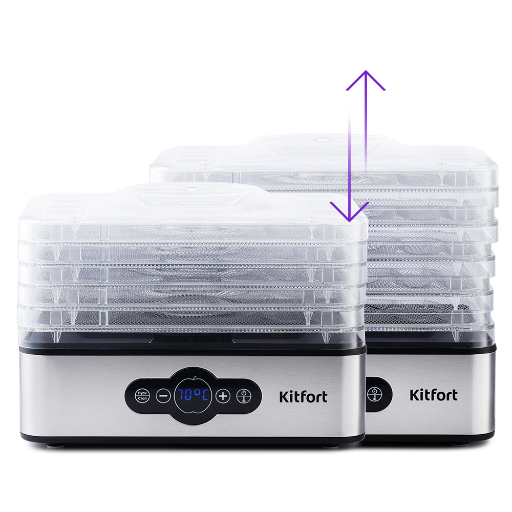 Купить Сушилка для овощей и фруктов Kitfort KT-1914 5 под — Фото 7