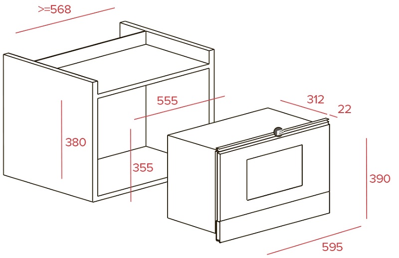 Купить Встраиваемая СВЧ печь TEKA MWR 22 BI ANTHRACITE-OB — Фото 2