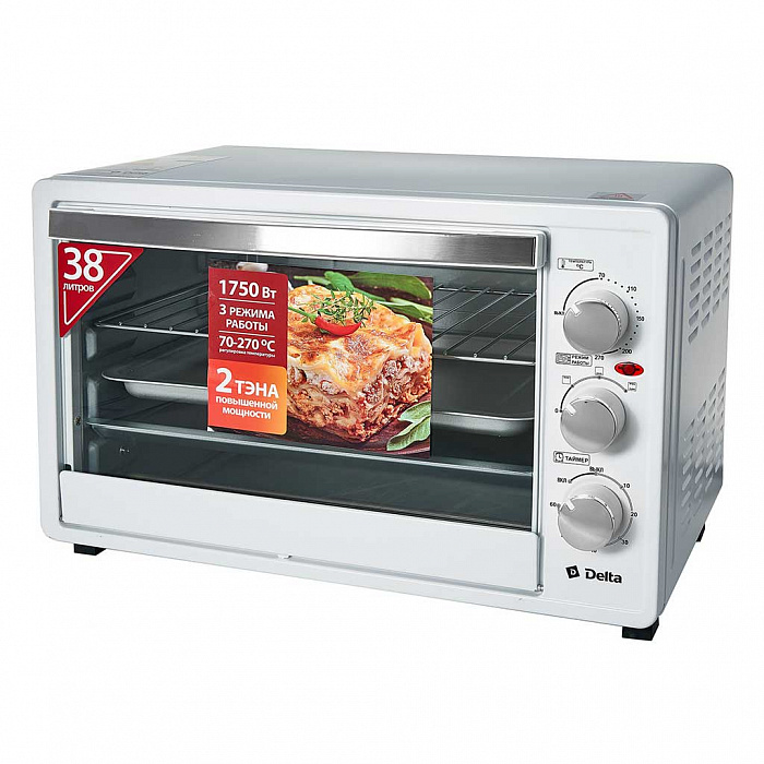 Мини-печь DELTA D-001 белая																		 — описание, фото, цены в интернет-магазине PT Stores