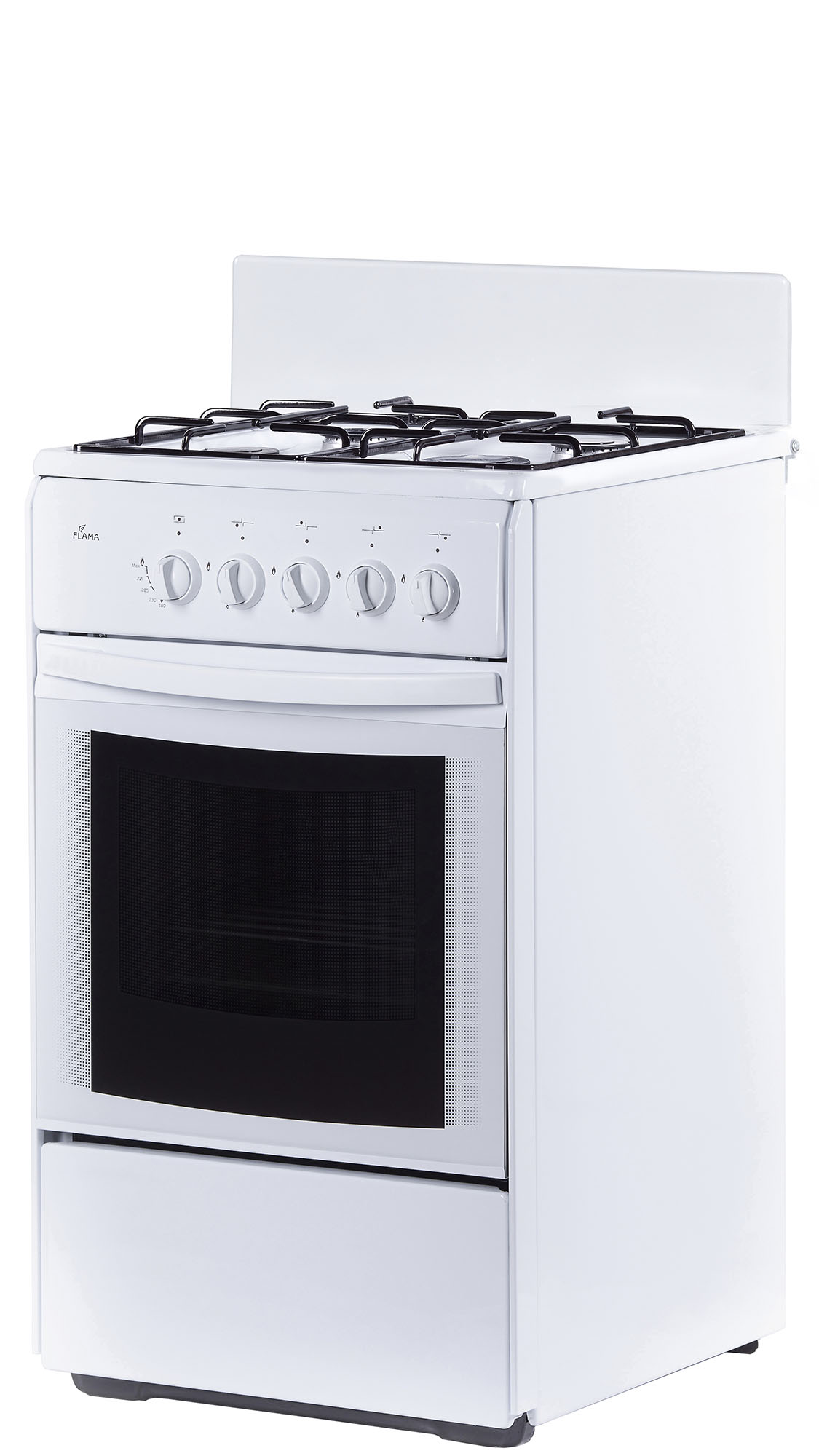 Газовая плита Flama RG 24035 W																		 — описание, фото, цены в интернет-магазине PT Stores