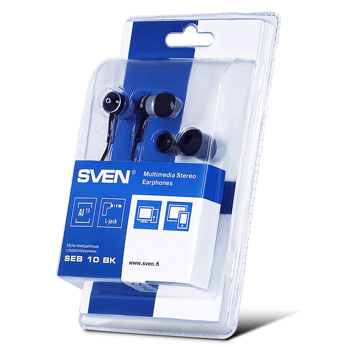 Купить Наушники SVEN SEB10BK черный, серебристый — Фото 5