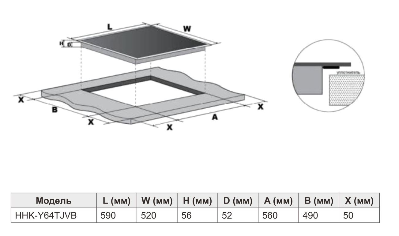 Купить Электрическая варочная панель Haier HHK-Y64TJVB — Фото 4