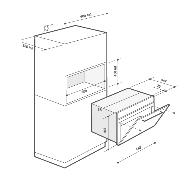 Купить Встраиваемая СВЧ печь DE DIETRICH DKE7335W — Фото 2