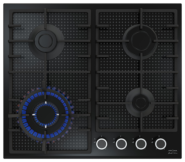 Газовая варочная панель KRONA ARDORE 60 BL																		 — описание, фото, цены в интернет-магазине PT Stores