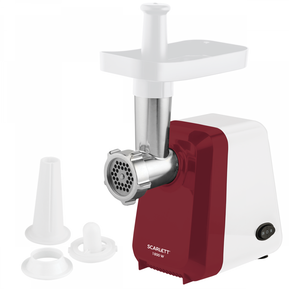 Мясорубка Scarlett SC-MG45S62 White with red																		 — описание, фото, цены в интернет-магазине PT Stores