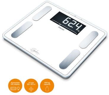 Напольные весы BEURER BF410 Signature Line белые																		 — описание, фото, цены в интернет-магазине PT Stores