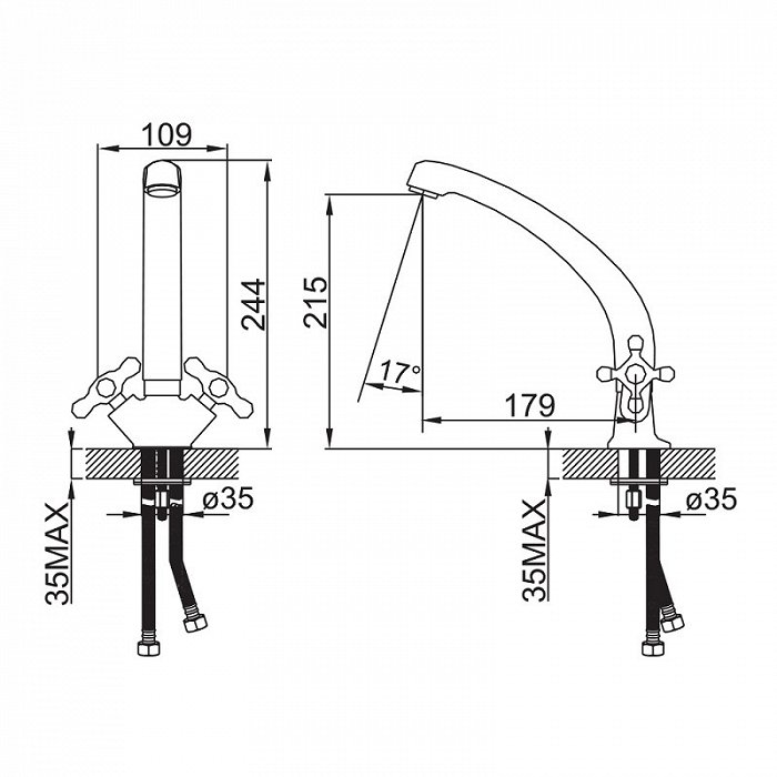 Купить Смеситель IDDIS 59000T4C+Z03 Смеситель для кухи — Фото 5
