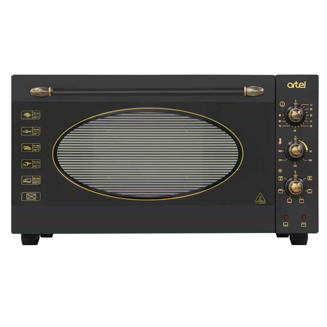 Мини-печь ARTEL MD 4218 L  ретро черный																		 — описание, фото, цены в интернет-магазине PT Stores