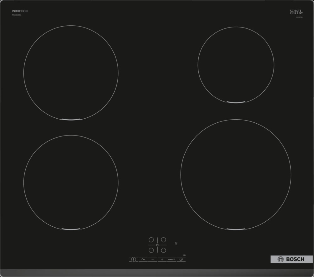 Индукционная варочная панель Bosch PIE631BB5E																		 — описание, фото, цены в интернет-магазине PT Stores