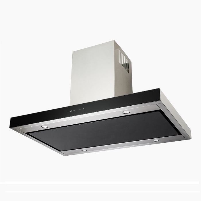 Купить Островная вытяжка AKPO WK-9 Исла Феникс гласс 90 см. черный — Фото 2