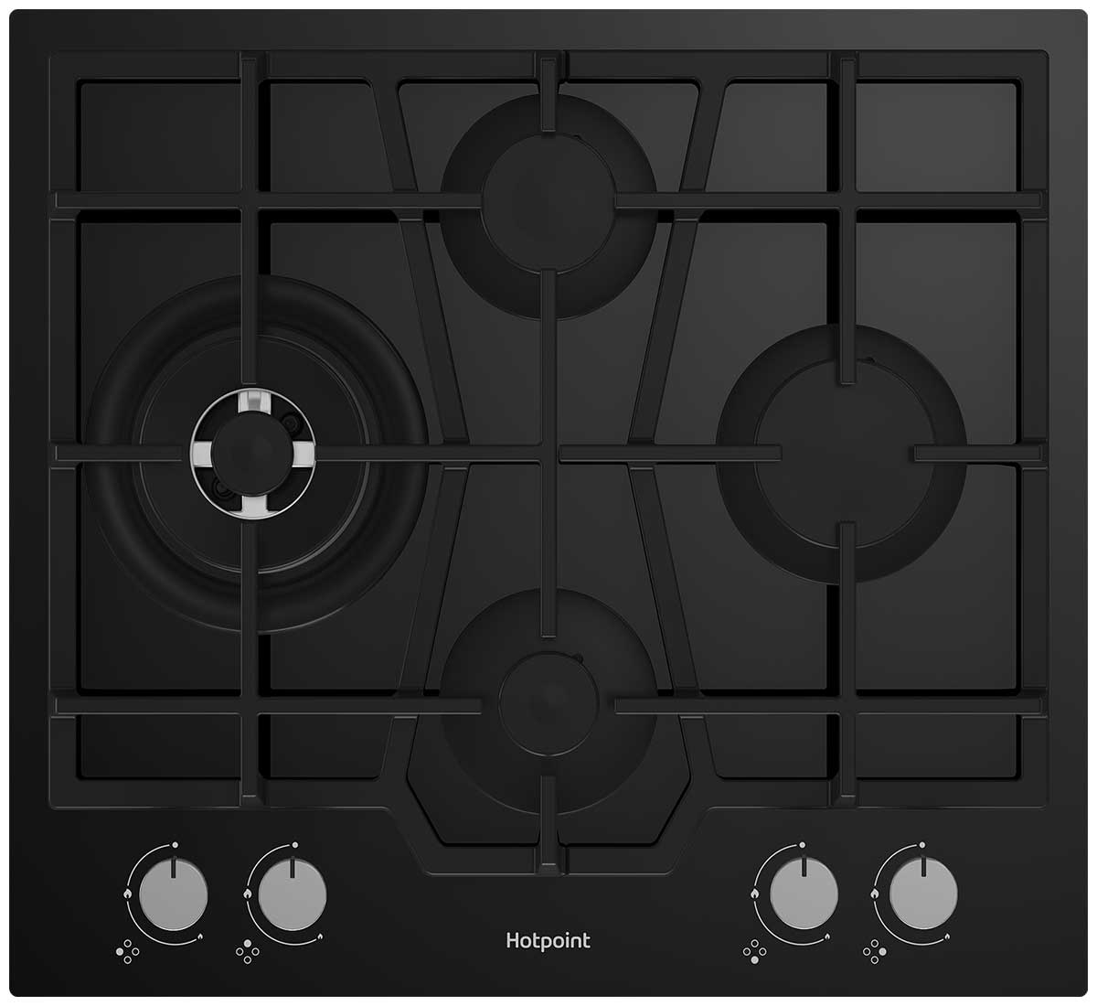 Газовая варочная панель Hotpoint HG 62FD/BK																		 — описание, фото, цены в интернет-магазине PT Stores