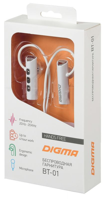 Купить Наушники Digma E703BT WHITE — Фото 2