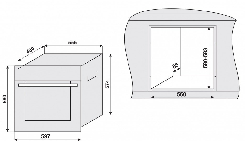 Купить Газовый духовой шкаф KRONA IGE 1662 EG INOX — Фото 2