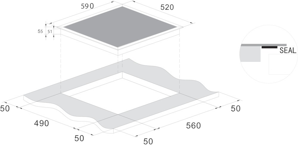Купить Индукционная варочная панель CANDY CJ2D46TKT — Фото 2
