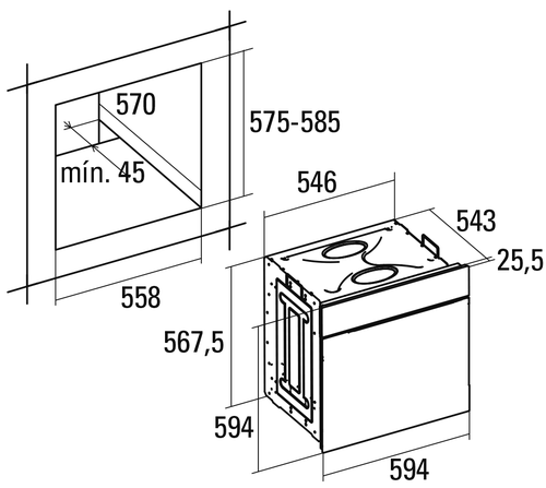 Купить Газовый духовой шкаф CATA HFG-600 — Фото 2