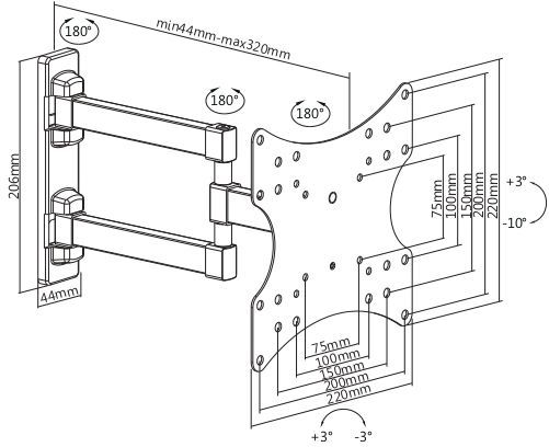 Купить Кронштейн ULTRAMOUNTS UM 867W — Фото 3