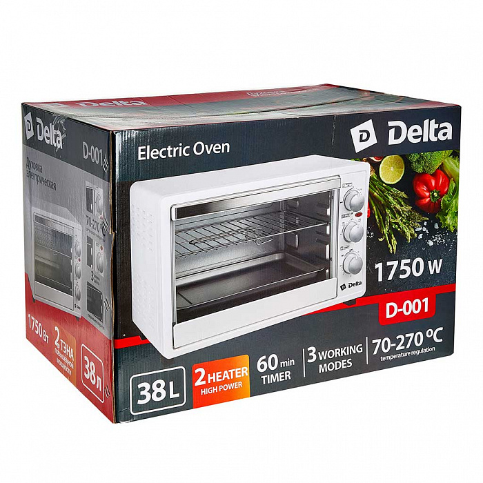 Купить Мини-печь DELTA D-001 белая — Фото 11