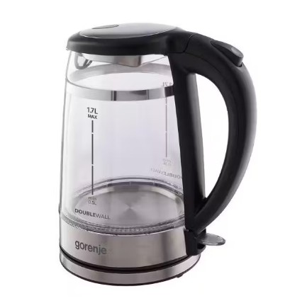 Чайник Gorenje K17GDW BLACK																		 — описание, фото, цены в интернет-магазине PT Stores