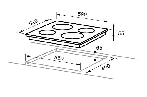 Купить Индукционная варочная панель Midea MIH67838F — Фото 2