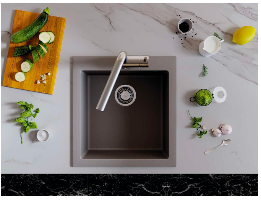 Купить Мойка OMOIKIRI Bosen 47A-GR Artceramic/Leningrad grey — Фото 3
