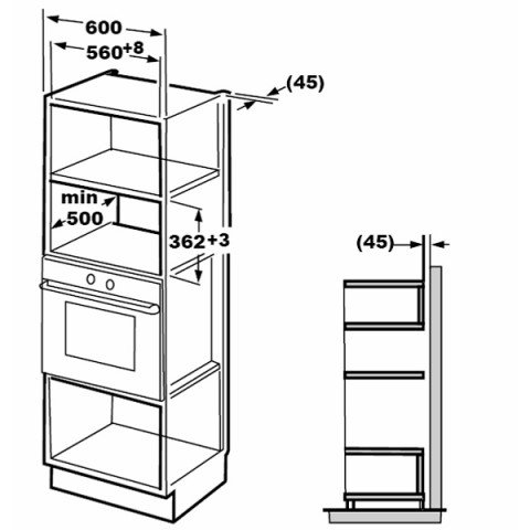 Купить Встраиваемая СВЧ печь Hansa AMM 20 BESH — Фото 2