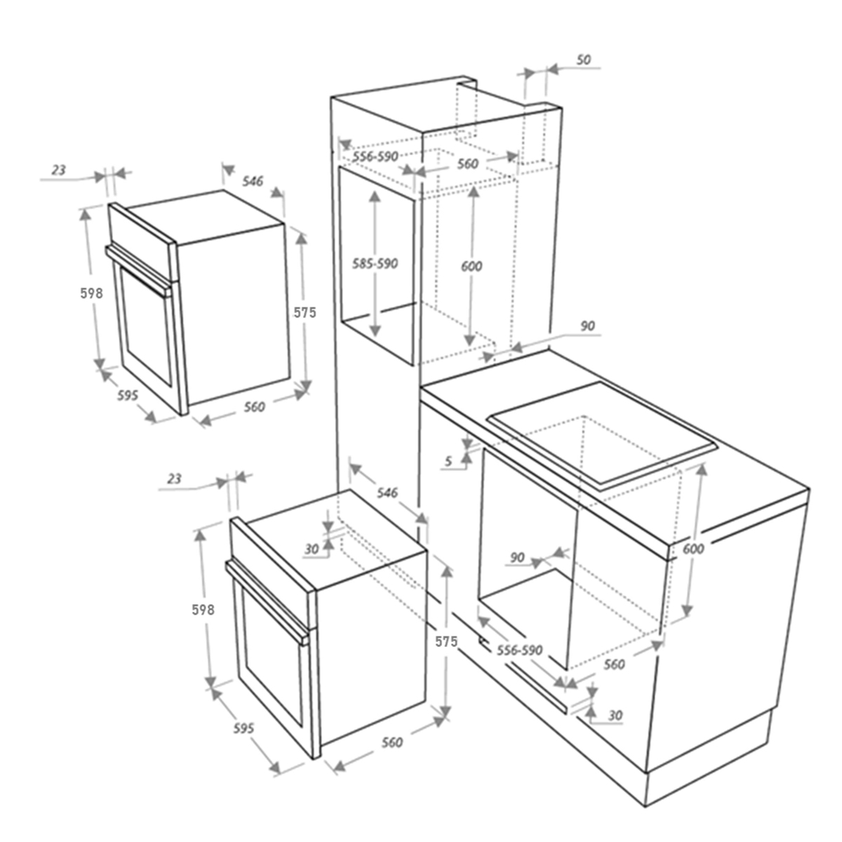 Купить Газовый духовой шкаф MAUNFELD MGOGG 673RIB TM — Фото 6