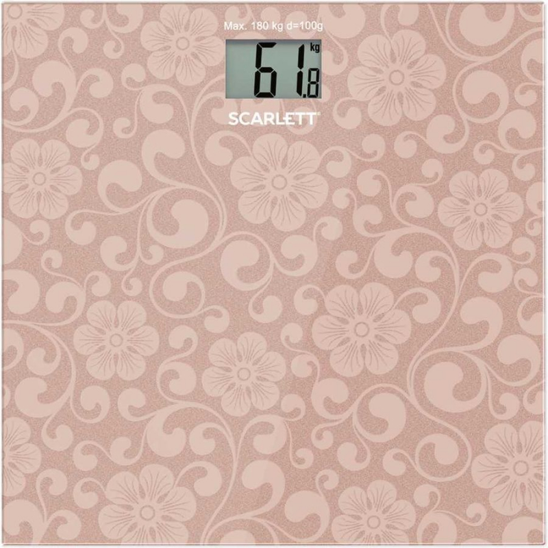 Напольные весы Scarlett SC-BS33E034 розовые																		 — описание, фото, цены в интернет-магазине PT Stores