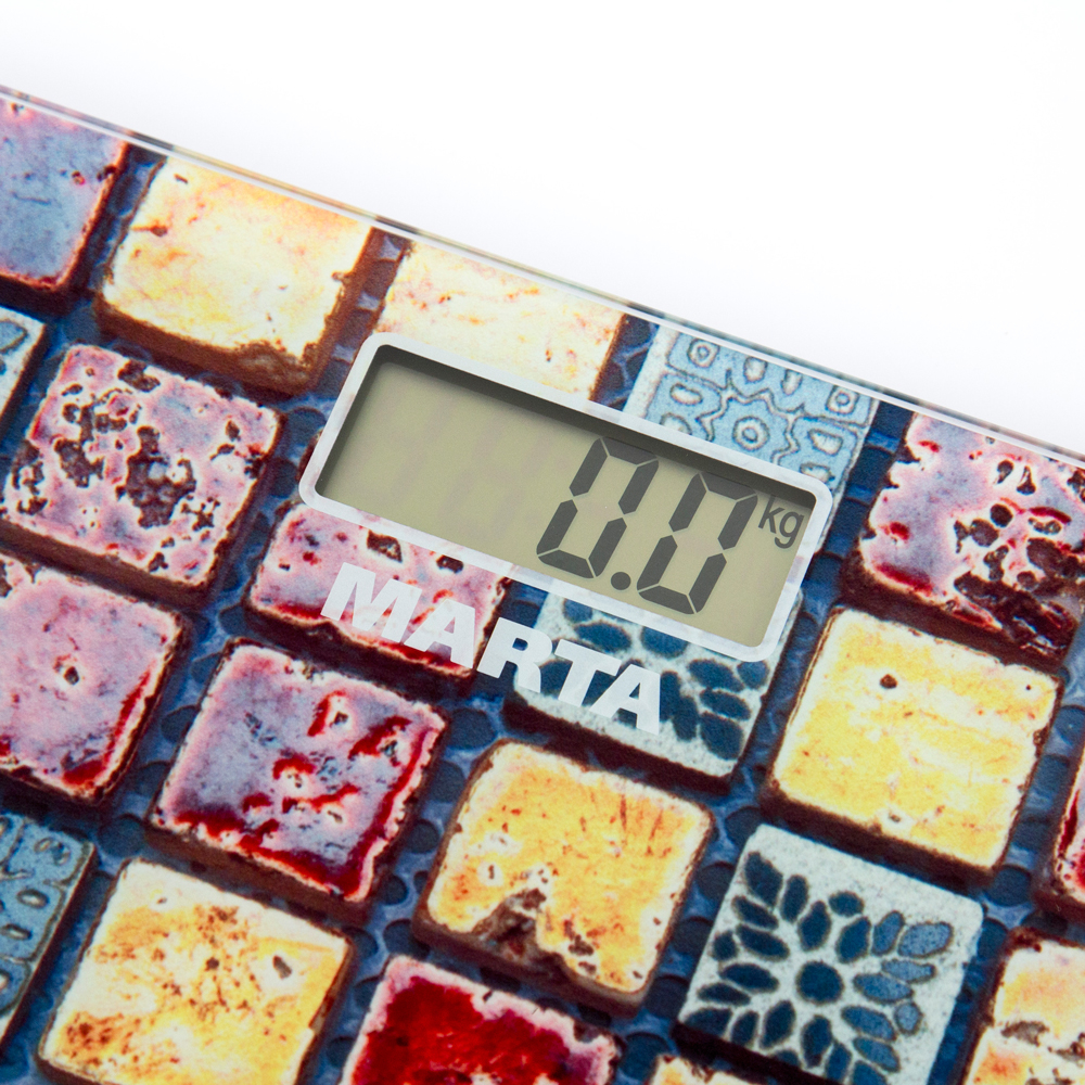 Купить Напольные весы MARTA MT-1677 золотистая мозаика — Фото 3