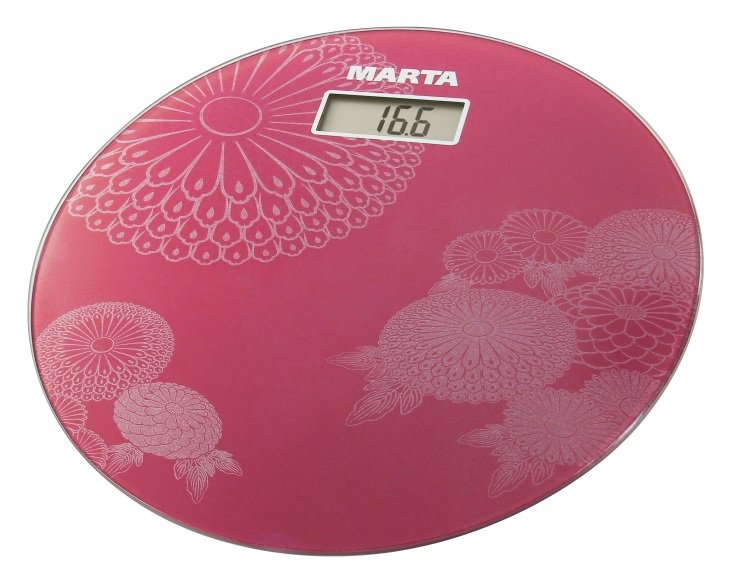 Напольные весы MARTA MT-1662 красный																		 — описание, фото, цены в интернет-магазине PT Stores