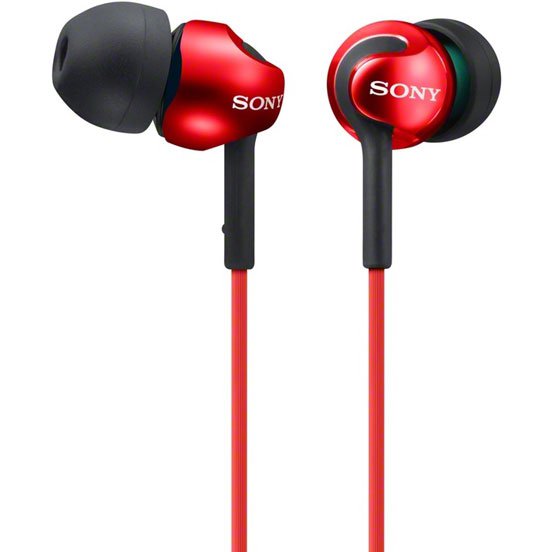Наушники SONY MDR-EX110LP/R																		 — описание, фото, цены в интернет-магазине PT Stores