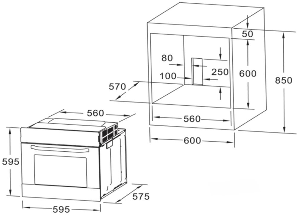 Купить Электрический духовой шкаф Midea 65DEE30004 White — Фото 3