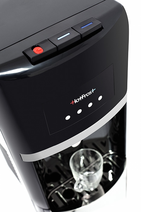 Купить Кулер для воды HotFrost 35AN напольный компрессорный серебристый/черный — Фото 3
