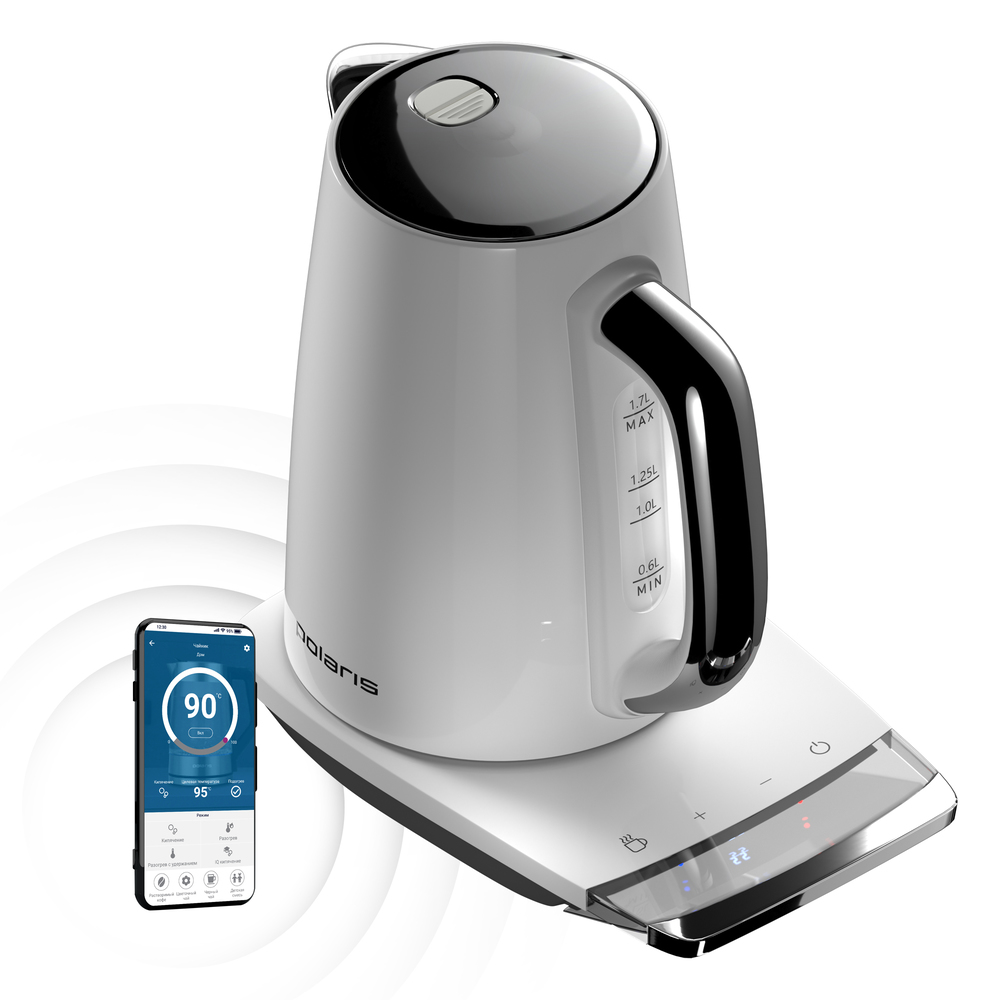 Чайник POLARIS PWK 1755CAD WIFI IQ Home белый																		 — описание, фото, цены в интернет-магазине PT Stores