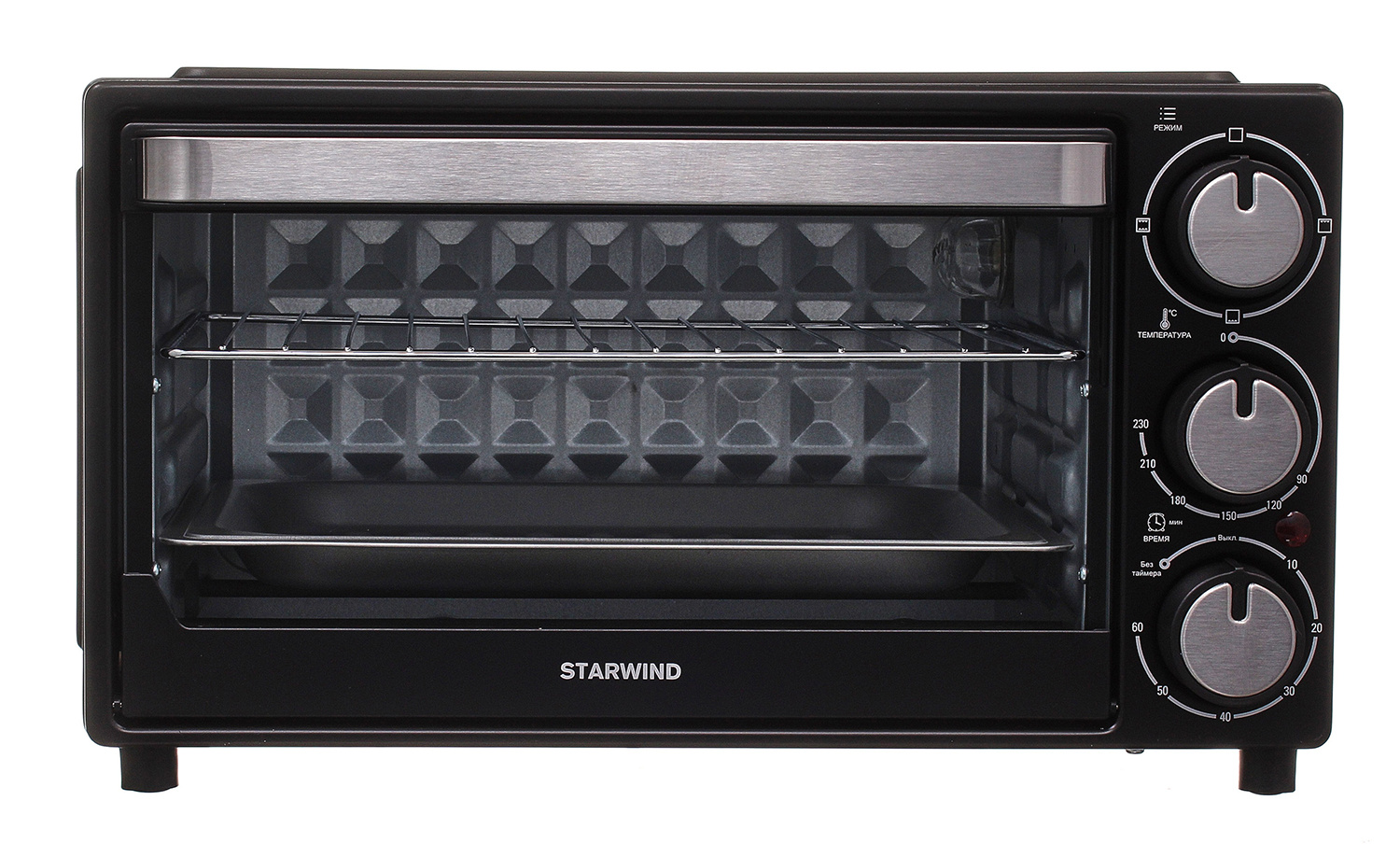 Купить Мини-печь Starwind SMO2001 черная — Фото 3