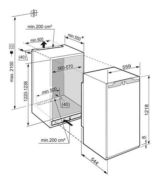 Купить Встраиваемый холодильник LIEBHERR IKB 2364-20 001 — Фото 4